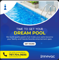 Anuncio de piscinas Innovac