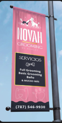 Banner de servicios Novah Grooming